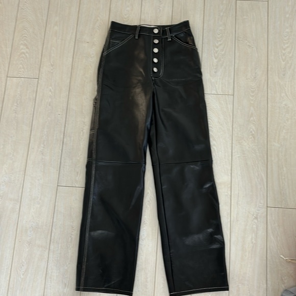 Simonette Leather Pants - Picture 1 of 4